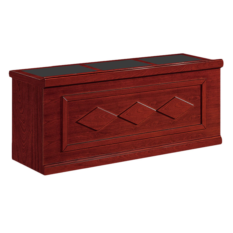 悦山 会议桌演讲台接待洽谈桌 胡桃木色 2100*600*760mm*1张